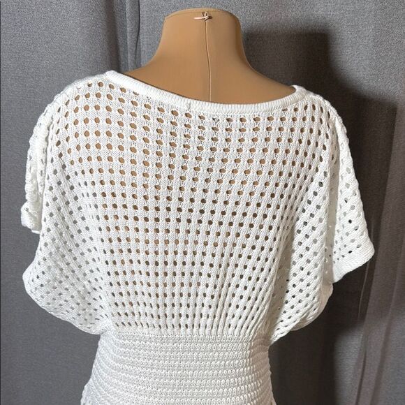 Cup she White Crochet Swim Cover-Up - Picture 10 of 15